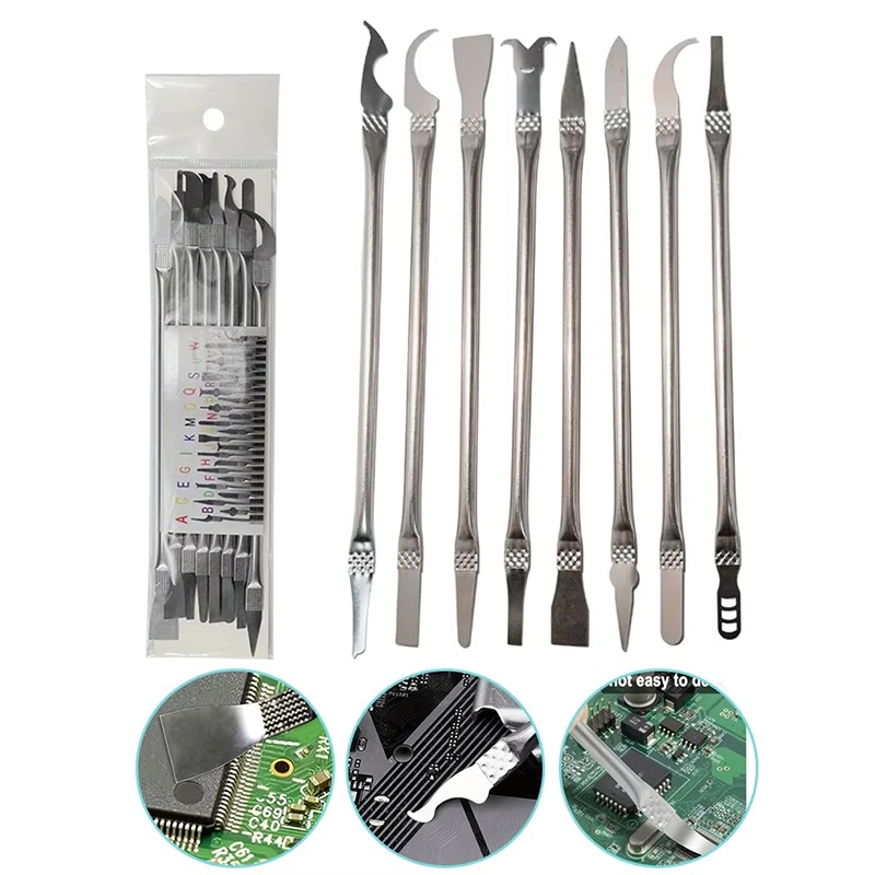 Phone Opening Tool - น้ำยาลอกกาวเมนบอร์ดสำหรับซ่อมโทรศัพท์และแล็ปท็อป เครื่องมือซ่อมไอซี ชุดมีดงัดแงะสำหรับถอดประกอบสมาร์ทโฟนและแล็ปท็อป