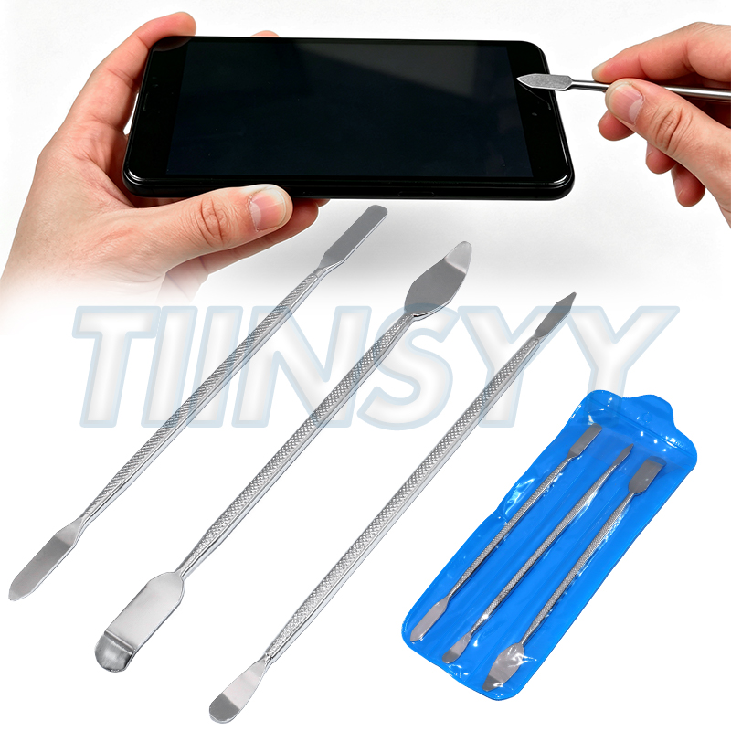 Phone Opening Tool - ชุดเครื่องมือซ่อมโทรศัพท์มือถืออเนกประสงค์ ใบมีดสำหรับถอดประกอบ เครื่องมืองัดเปิด ชะแลงโลหะ ชุดเครื่องมือถอดประกอบ ไม้พายสำหรับโทรศัพท์