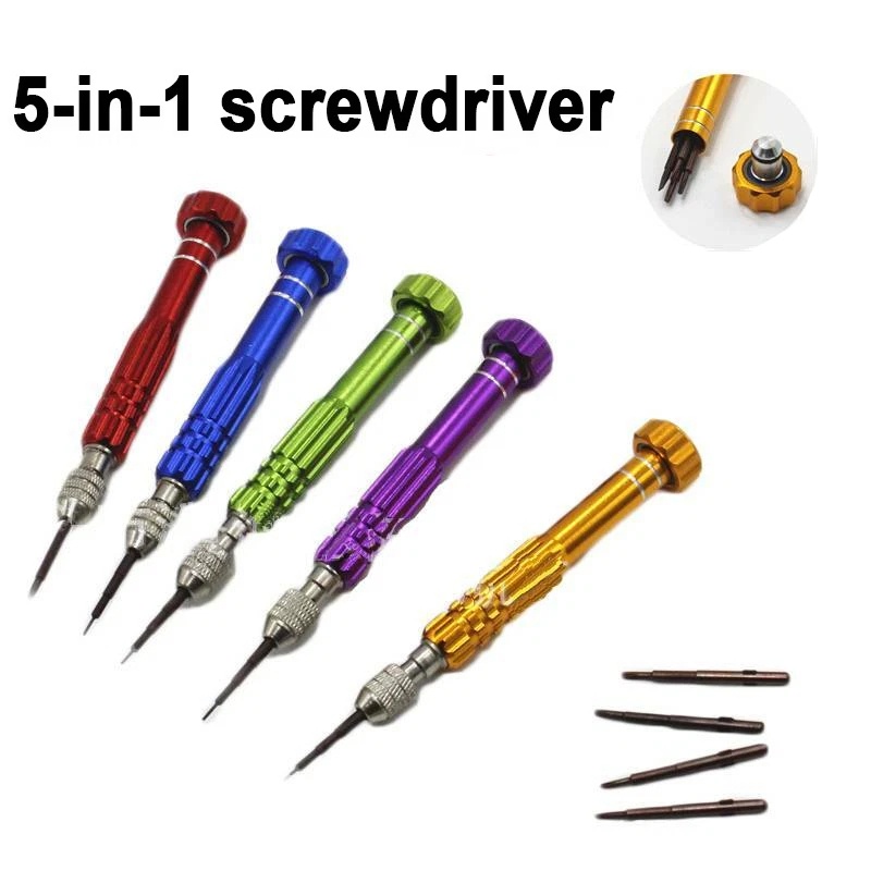 Phone Opening Tool - ชุดไขควงขนาดเล็กพร้อมหัวไขควงสำหรับถอดประกอบ เครื่องมือเปิดอุปกรณ์อิเล็กทรอนิกส์ขนาดเล็ก สำหรับซ่อมบำรุงโน้ตบุ๊ก แท็บเล็ต โทรศัพท์ คอมพิวเตอร์